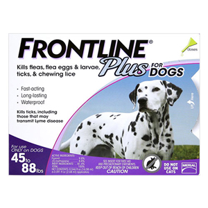 frontline plus for dogs 45 88 lbs
